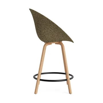 Mat Bar Armchair Armlehnstuhl 65 cm - Seaweed-beech-black steel - Normann Copenhagen