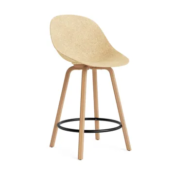 Mat Bar Chair Barhocker 65 cm - Hemp-beech-black steel - Normann Copenhagen