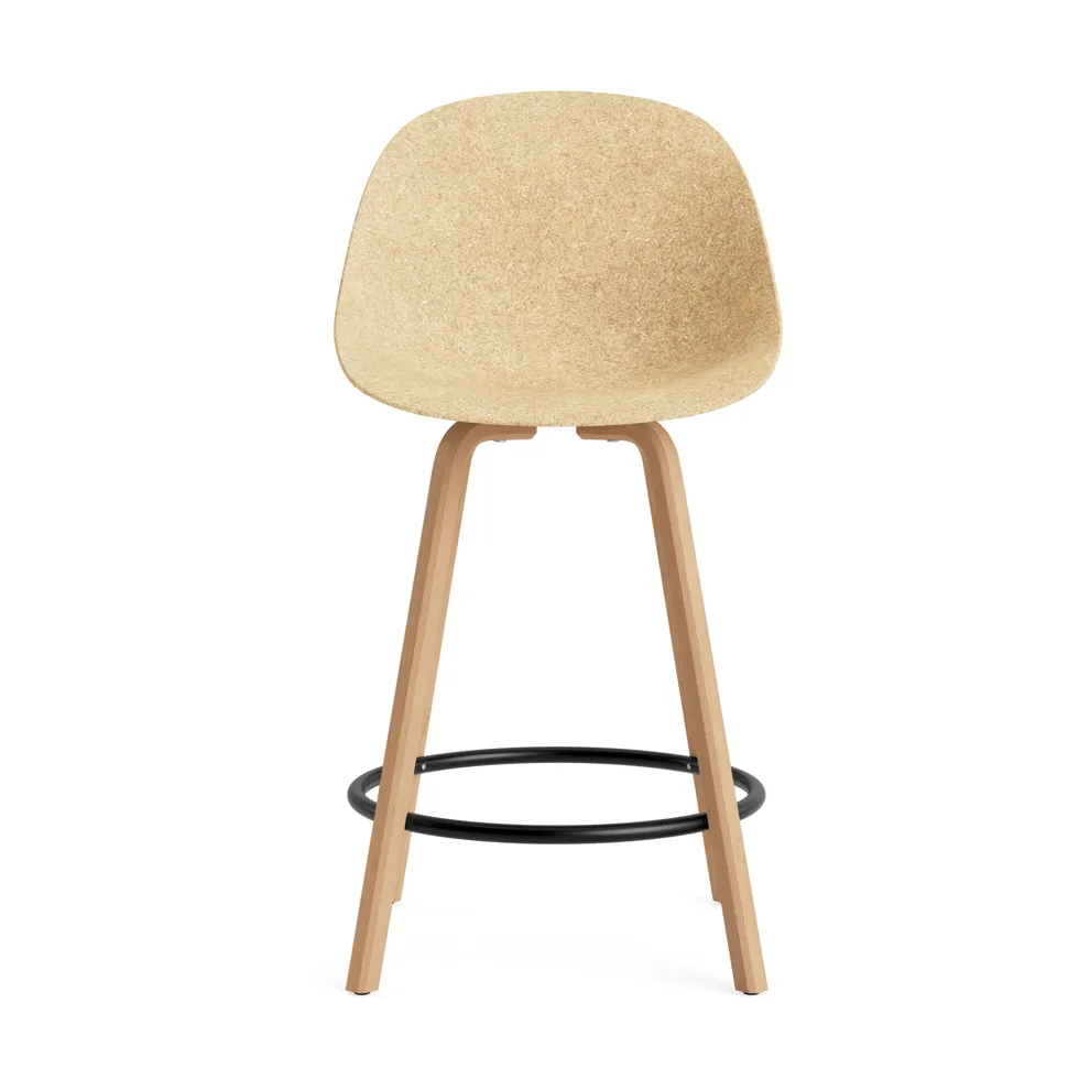 Mat Bar Chair Barhocker 65 cm, Hemp-beech-black steel Normann Copenhagen