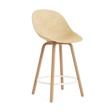 Mat Bar Chair Barhocker 65 cm - Hemp-beech-cream steel - Normann Copenhagen