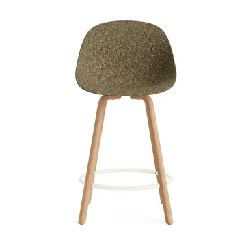 Mat Bar Chair Barhocker 65 cm - Seaweed-beech-cream steel - Normann Copenhagen