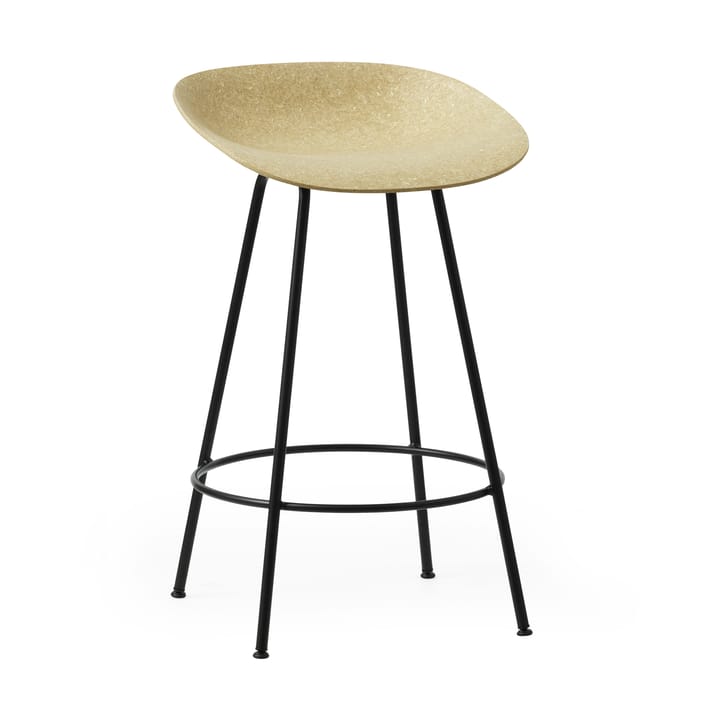 Mat Barstool Barhocker 65 cm - Hemp-black steel - Normann Copenhagen