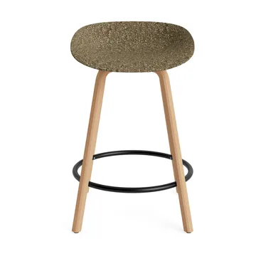 Mat Barstool Barhocker 65 cm - Seaweed-beech-black steel - Normann Copenhagen