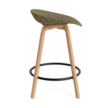 Mat Barstool Barhocker 65 cm - Seaweed-beech-black steel - Normann Copenhagen