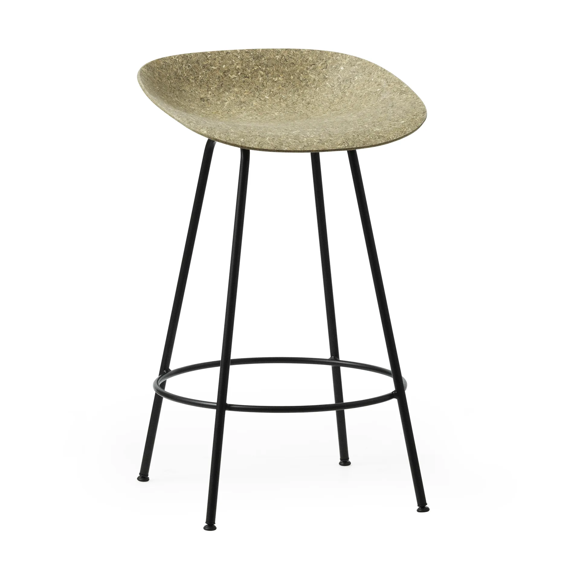 Mat Barstool Barhocker 65 cm, Seaweed-black steel Normann Copenhagen