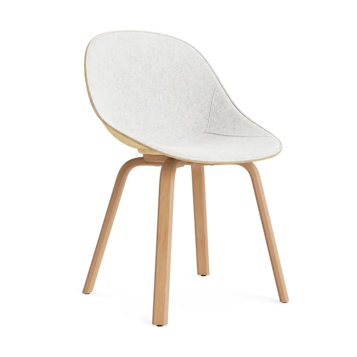 Mat Chair Stuhl mit Vorderpolsterung - Hallingdal 110-hemp-beech - Normann Copenhagen