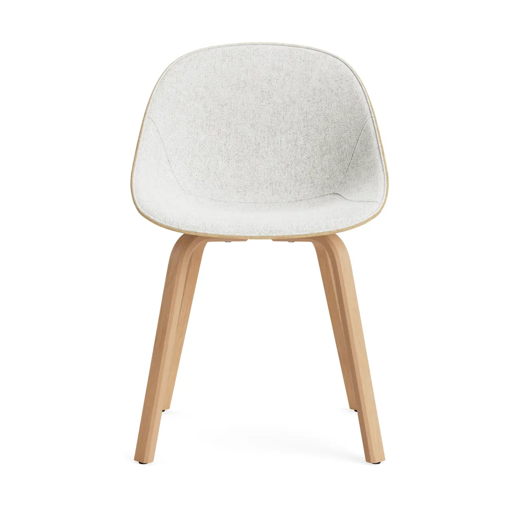 Mat Chair Stuhl mit Vorderpolsterung, Hallingdal 110-hemp-beech Normann Copenhagen