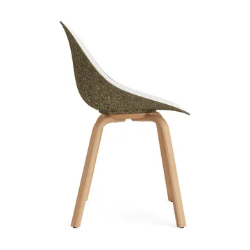 Mat Chair Stuhl mit Vorderpolsterung - Hallingdal 110-seaweed-beech - Normann Copenhagen
