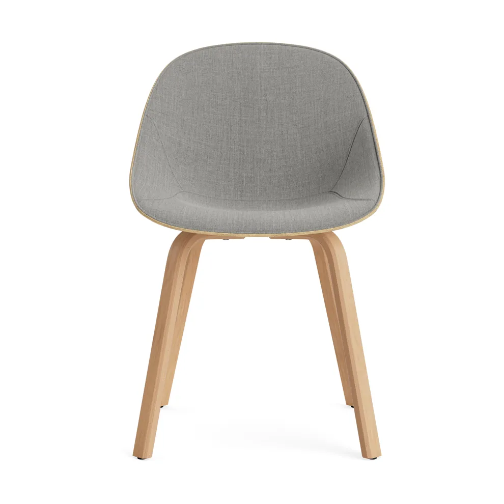 Mat Chair Stuhl mit Vorderpolsterung, Remix 133-hemp-beech Normann Copenhagen