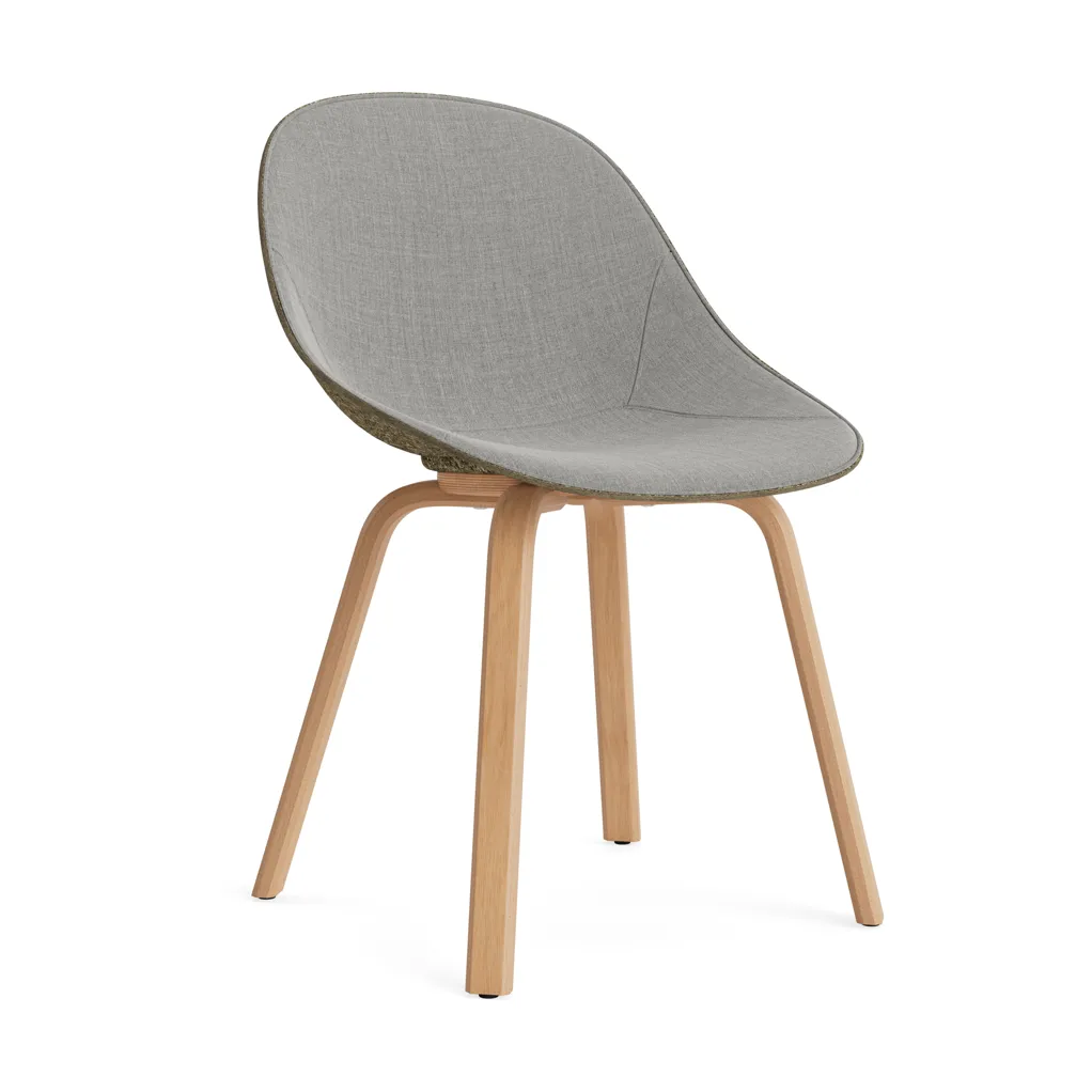 Mat Chair Stuhl mit Vorderpolsterung, Remix 133-seaweed-beech Normann Copenhagen