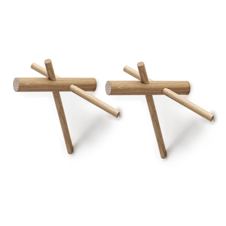 Normann Sticks Garderobe, Natur 2er Pack Normann Copenhagen