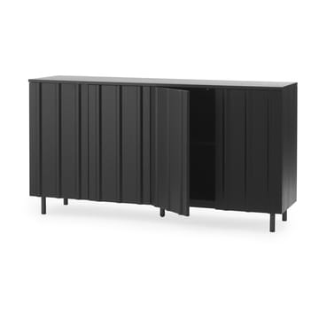 Rib Beistelltisch 45 x 159 cm - Soft Black - Normann Copenhagen