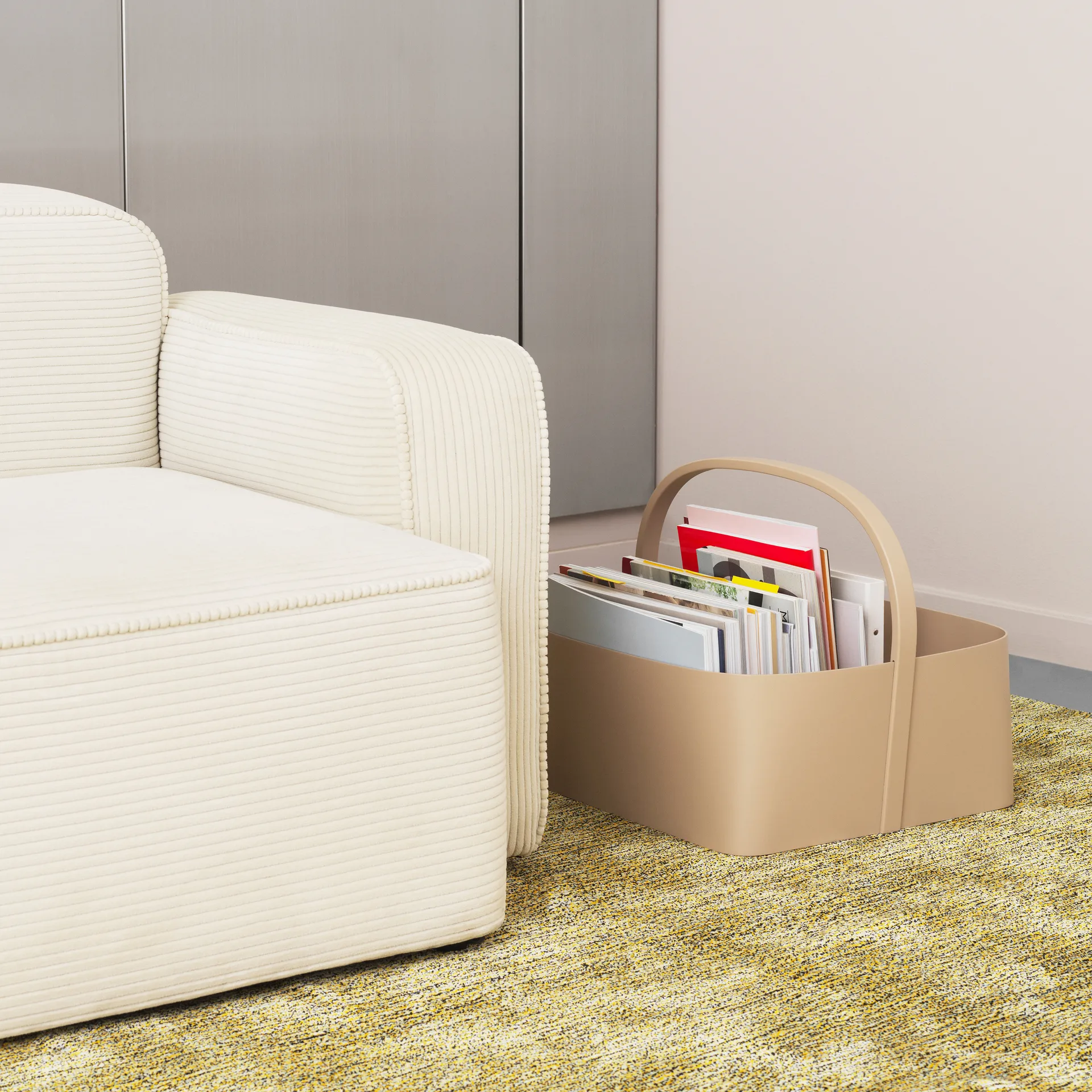 Shaker Verwahrungskorb 45 x 45cm, Sand Normann Copenhagen