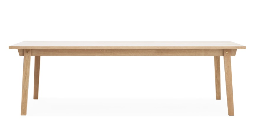 Normann Copenhagen Slice Tisch 90x250 cm Eiche