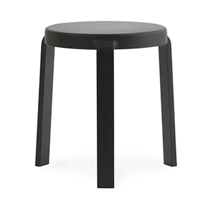 Tap Hocker - Black, Schwarze Eichenholzbeine - Normann Copenhagen