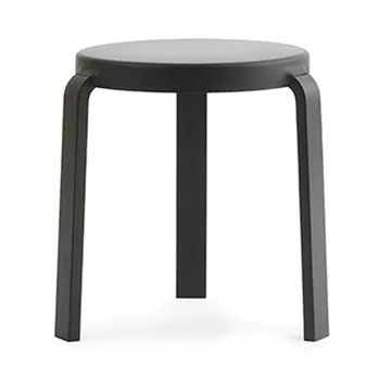 Tap Hocker - Black, Schwarze Eichenholzbeine - Normann Copenhagen