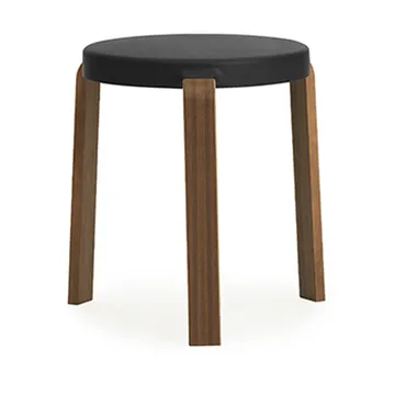 Tap Hocker - Black, Walnussholzbeine - Normann Copenhagen