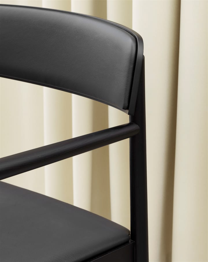 Timb Sessel mit Sitzkissen, Black/ Ultra Leather - Black Normann Copenhagen