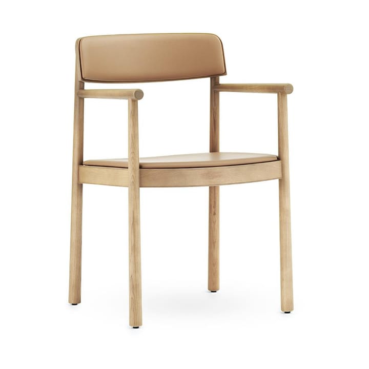 Timb Sessel mit Sitzkissen, Tan/ Ultra Leather - Camel Normann Copenhagen