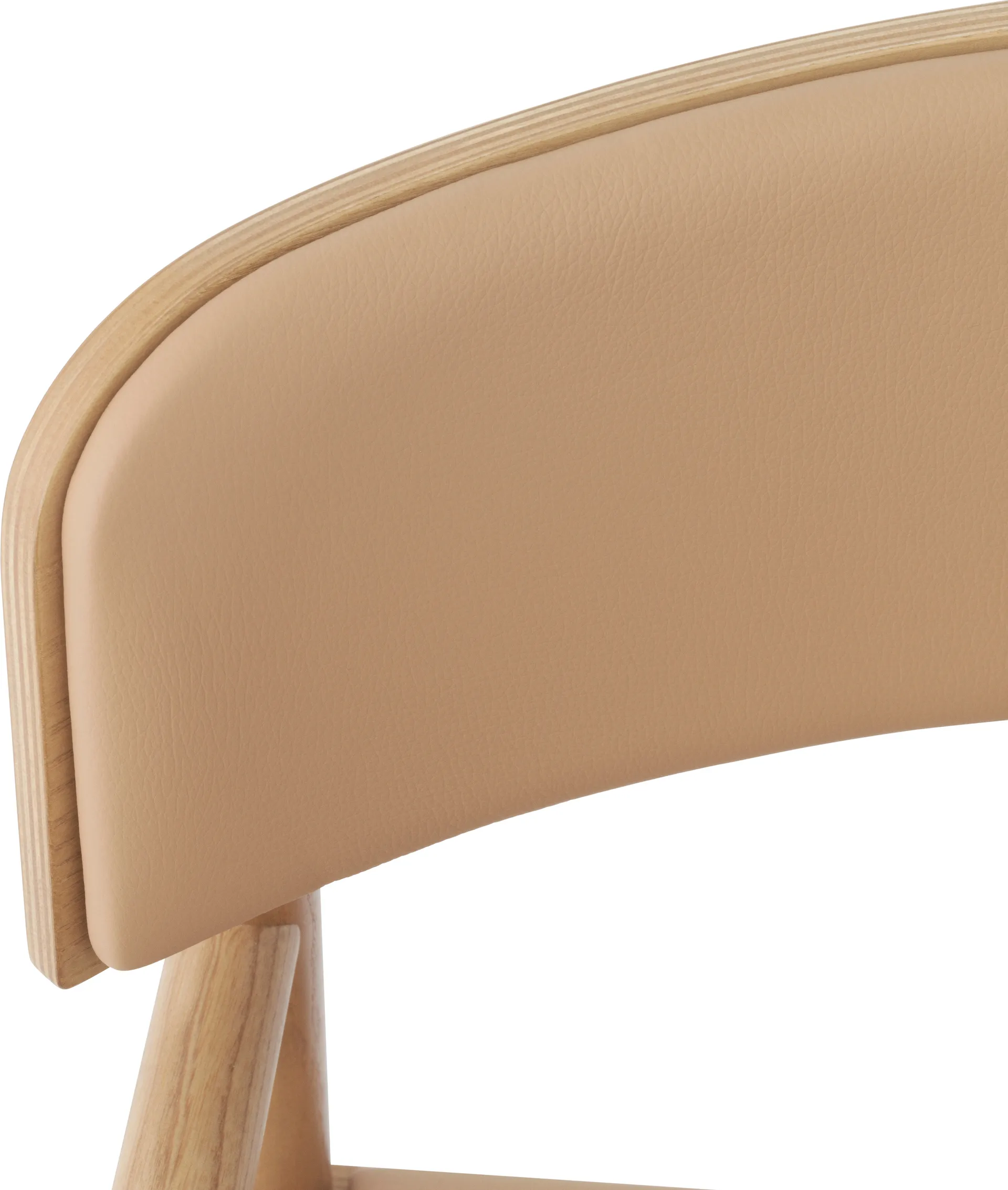 Timb Sessel mit Sitzkissen, Tan/ Ultra Leather - Camel Normann Copenhagen