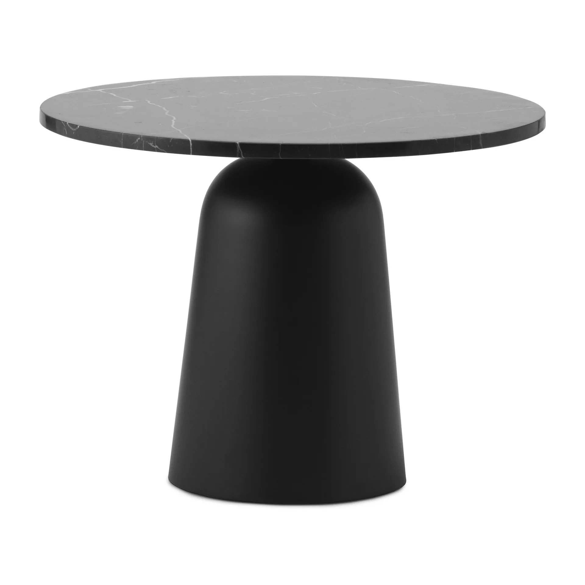 Turn verstellbarer Tisch Ø55cm, Schwarzer Marmor Normann Copenhagen