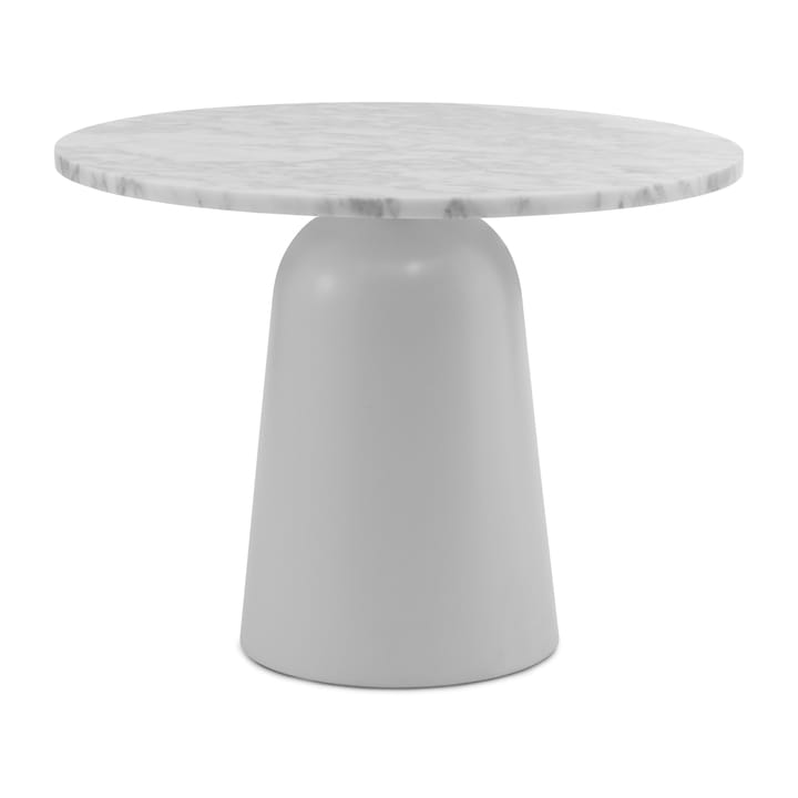 Turn verstellbarer Tisch Ø55cm, Weißer Marmor Normann Copenhagen