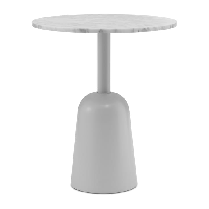 Turn verstellbarer Tisch Ø55cm, Weißer Marmor Normann Copenhagen