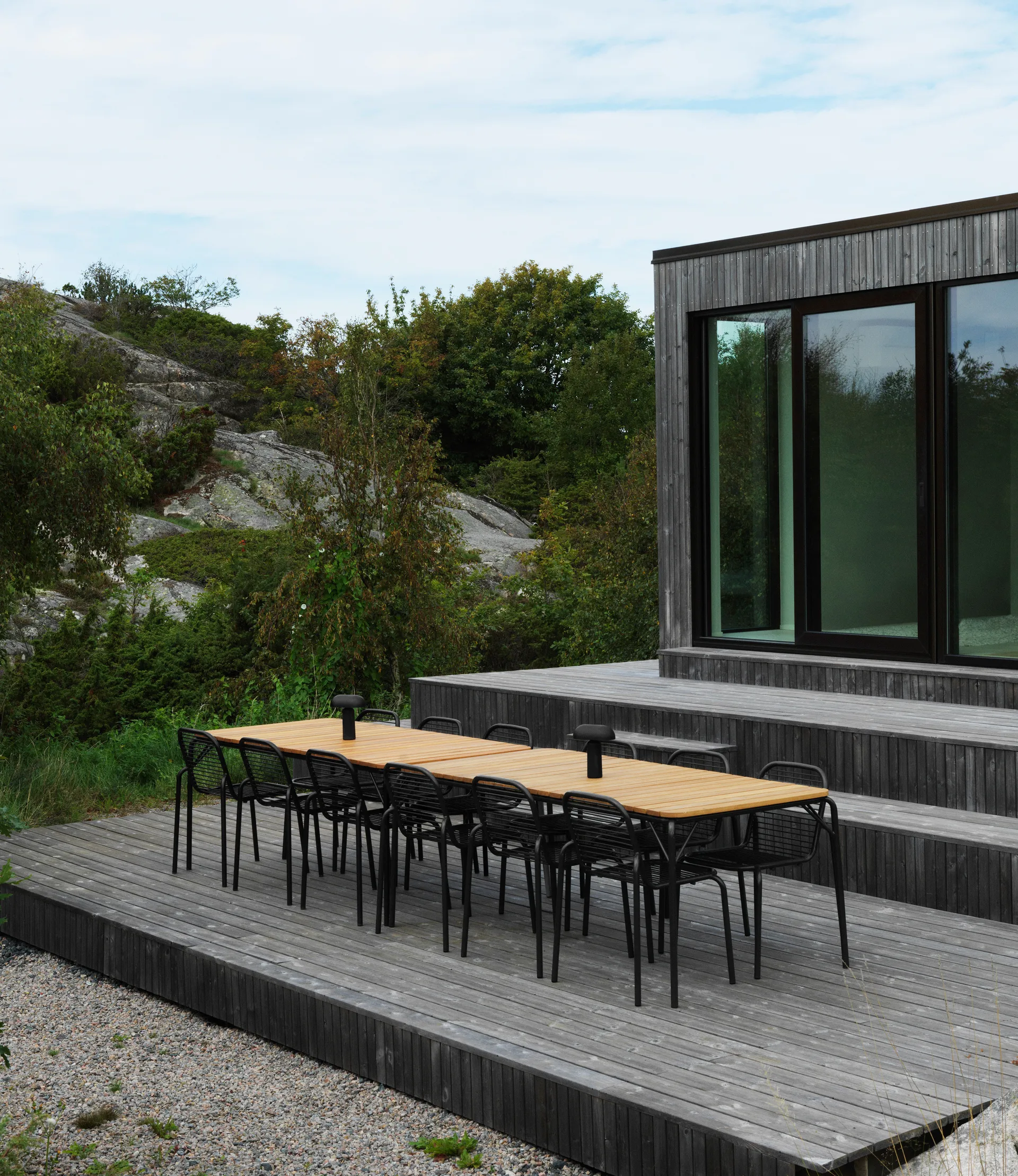 Vig Robinia Esstisch 90x200 cm, Black Normann Copenhagen
