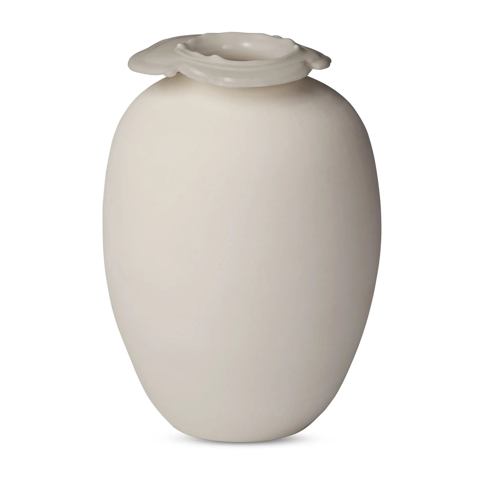 Brim Vase 18cm, Beige Northern