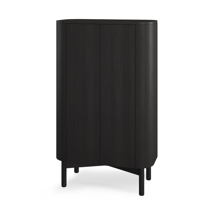 Loud tall Schrank 143cm, Black painted oak Northern