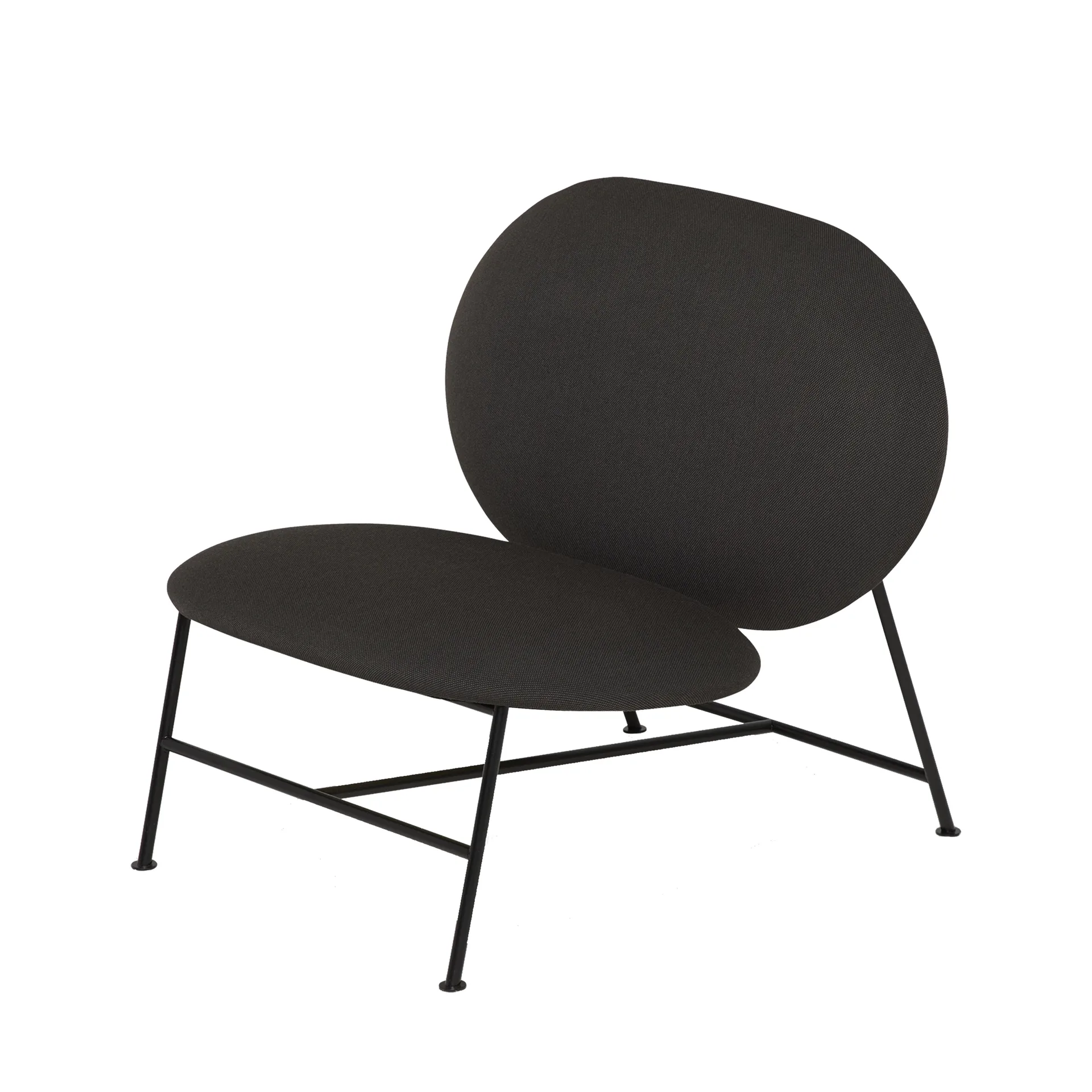 Oblong Loungestuhl, Dunkelgrau Northern