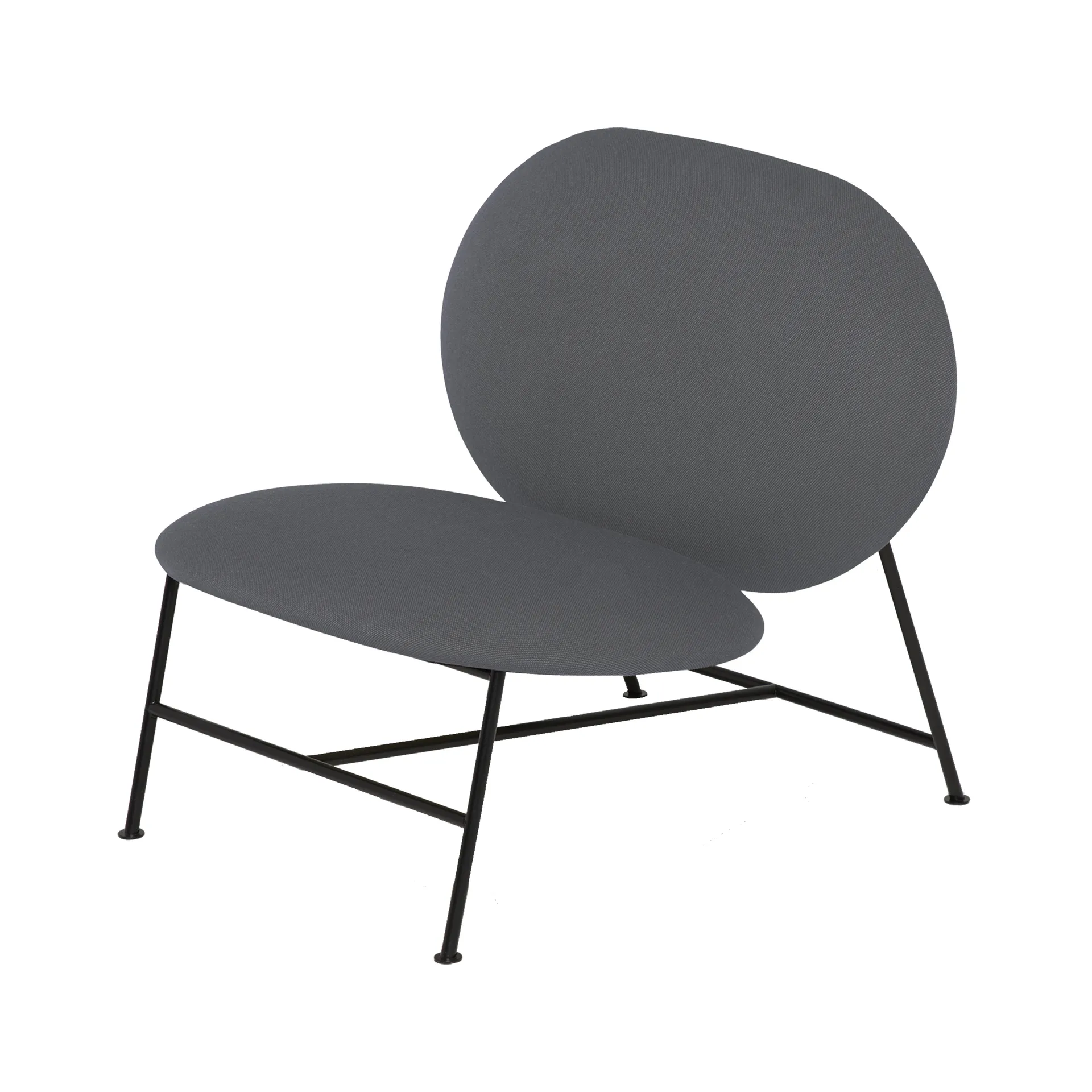 Oblong Loungestuhl, Grau Northern