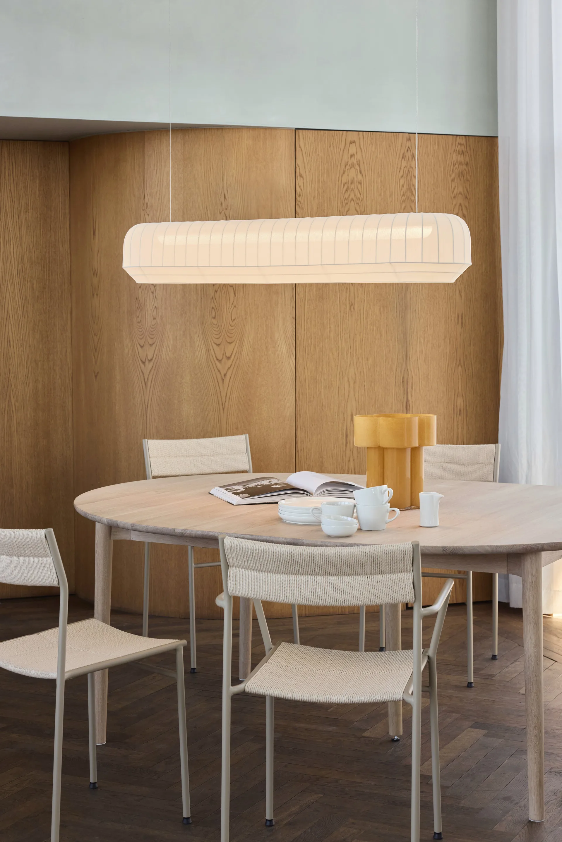 Tradition Pendelleuchte linear 120 cm, White Northern
