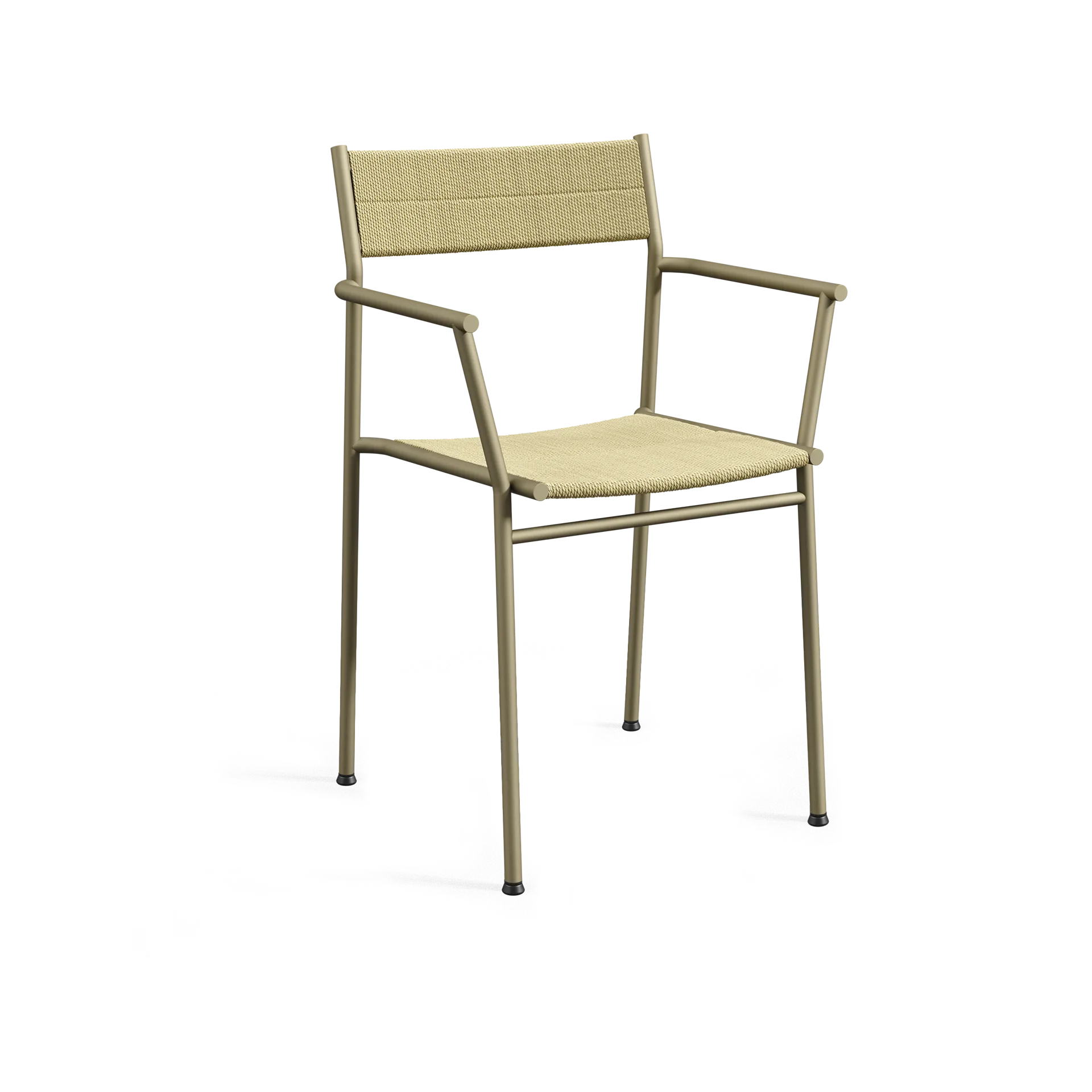 Vev Armlehnstuhl, Grey beige-natural rope Northern