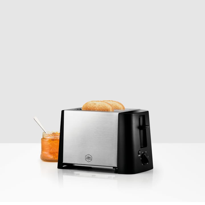 Design Inox 2232 Toaster 2 Scheiben, Edelstahl OBH Nordica