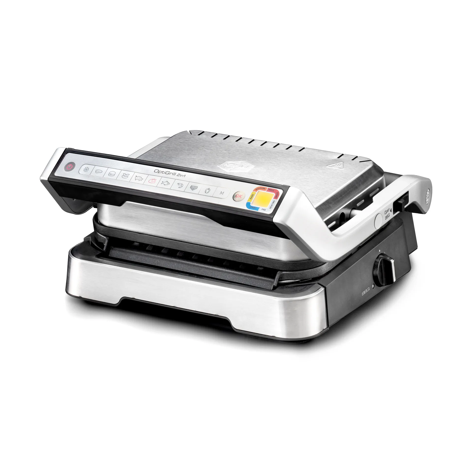 Optigrill GO772DS0 2-in-1 Tischgrill, Edelstahl OBH Nordica