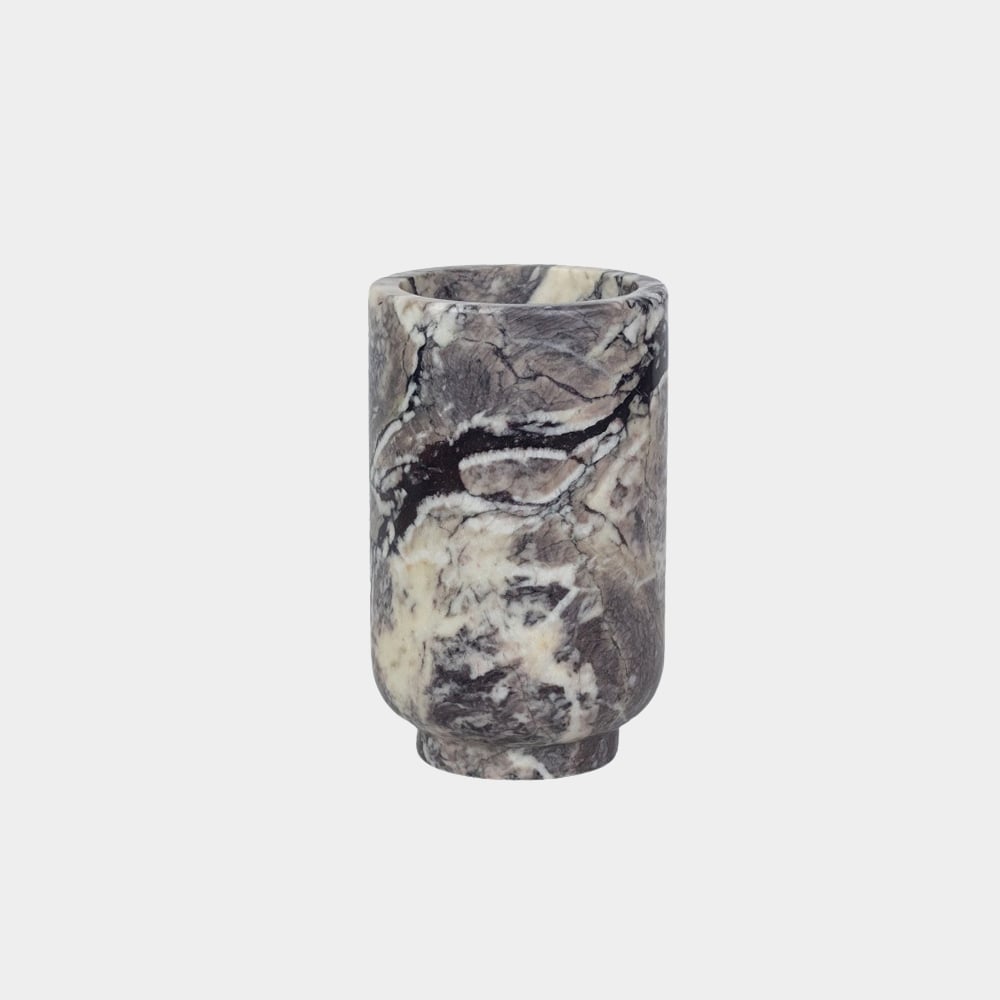 Olsson & Jensen Stevie Vase Ø12,5x20,5 cm Grauer Marmor