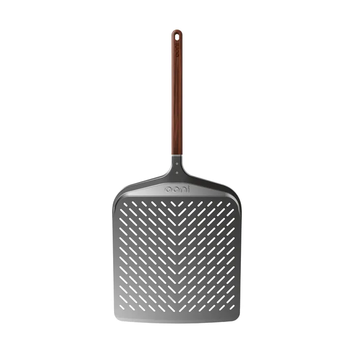 Ooni Signature perforierte Pizzaschaufel - Aluminium-Walnuss, 14 - Ooni