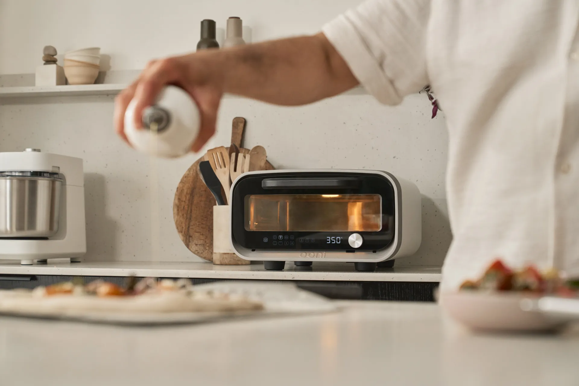 Ooni Volt 2 Elektrischer Pizzaofen, Polar white Ooni