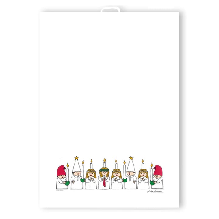 Lucia Geschirrtuch 50 x 70cm, Weiß Opto Design