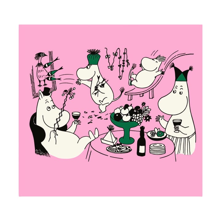 Moomin 80 Papierservietten 20er-Packung, Rosa Opto Design