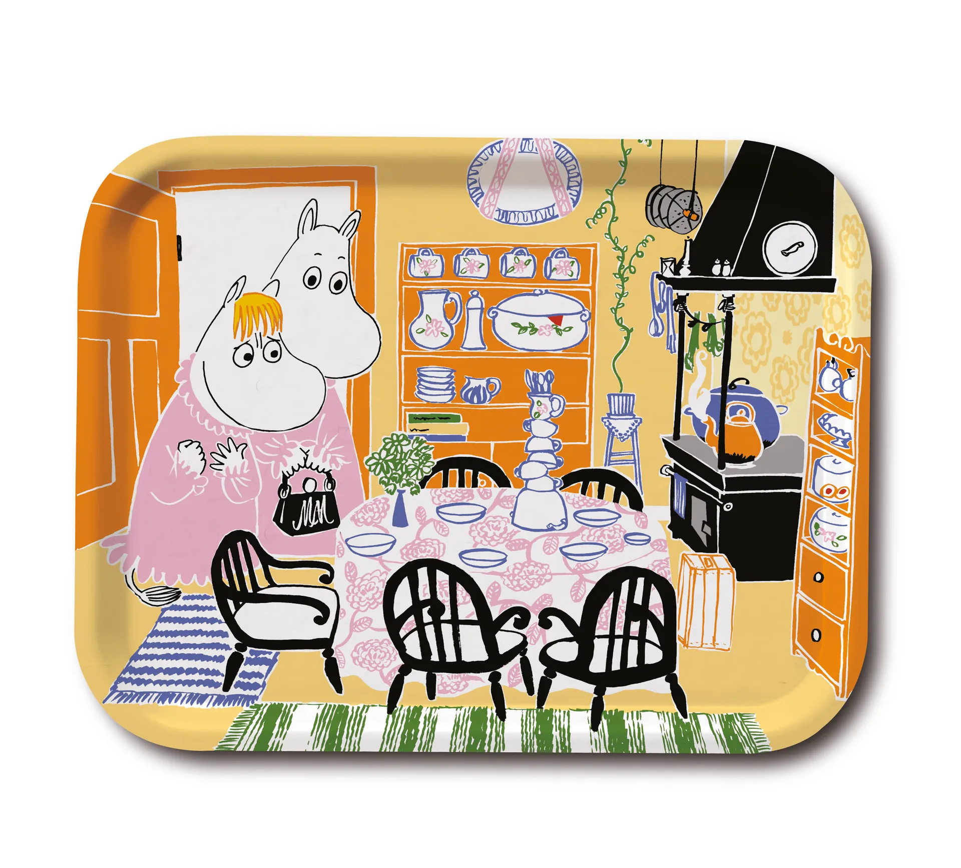Moomin Kitchen Tablett, Gelb Opto Design