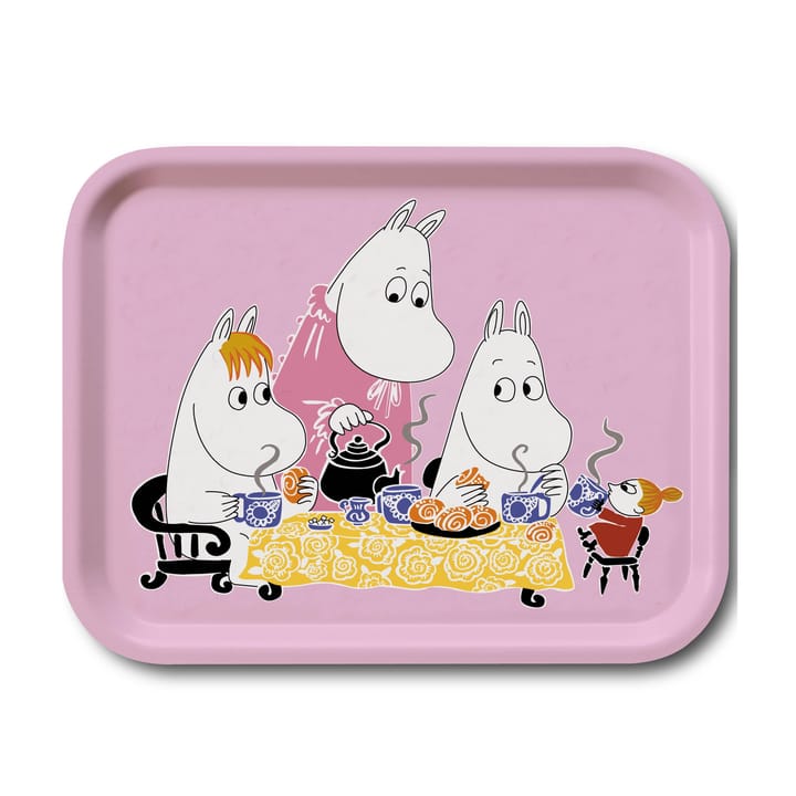 Moomin Teaparty Tablett, Rosa Opto Design