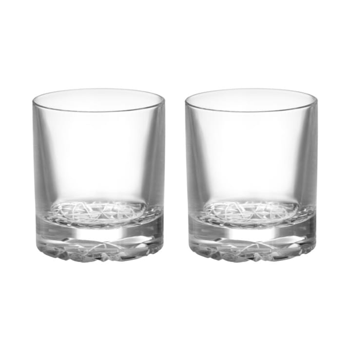 Carat Old Fashioned Glas 21 cl 2er-Pack, Klar Orrefors