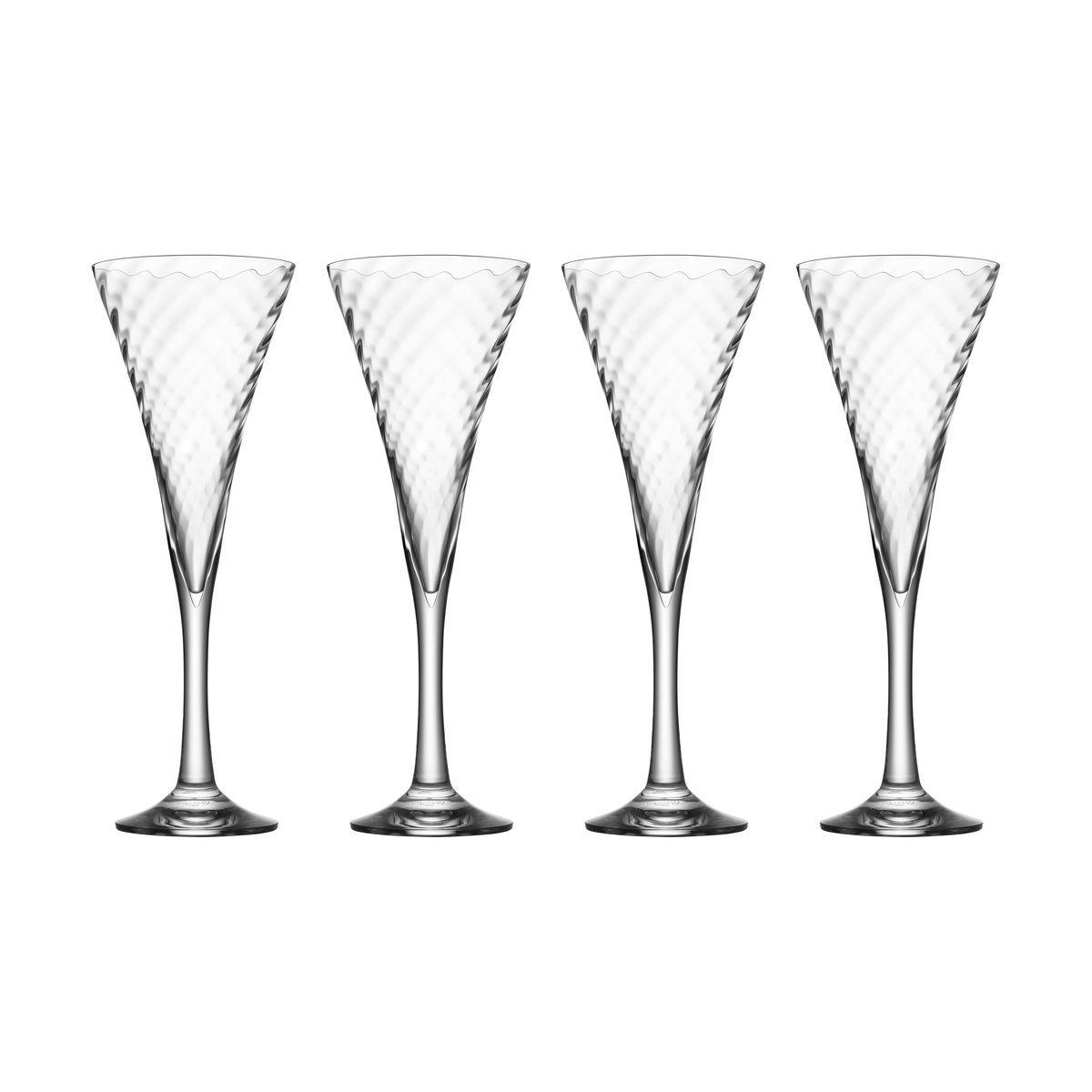 Orrefors Helena Champagnerglas 25 cl 4er Pack Klar