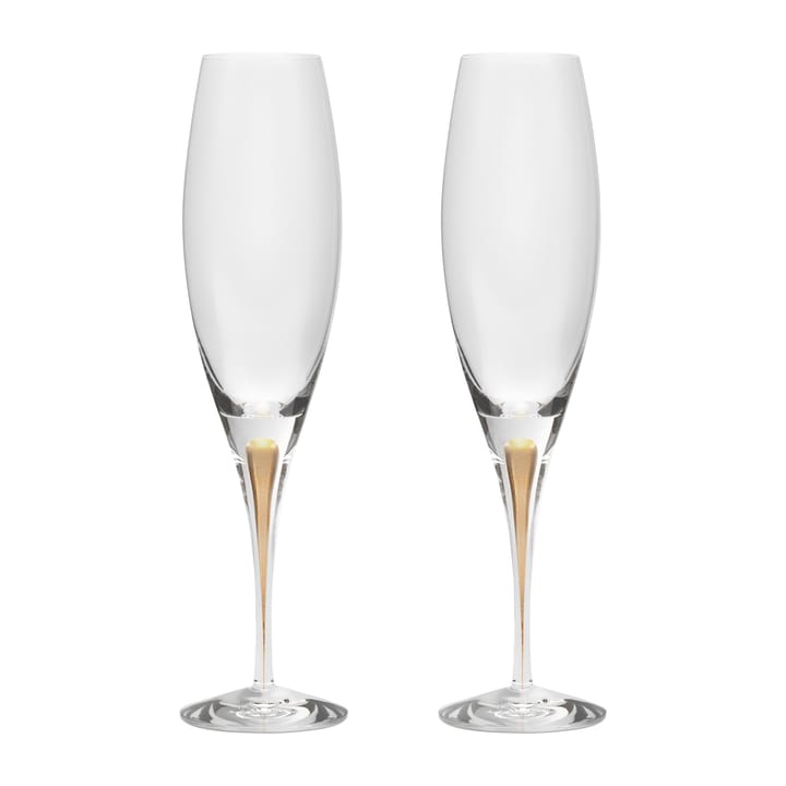 Intermezzo Champagnerglas 26cl 2er Pack, Gelbd Orrefors