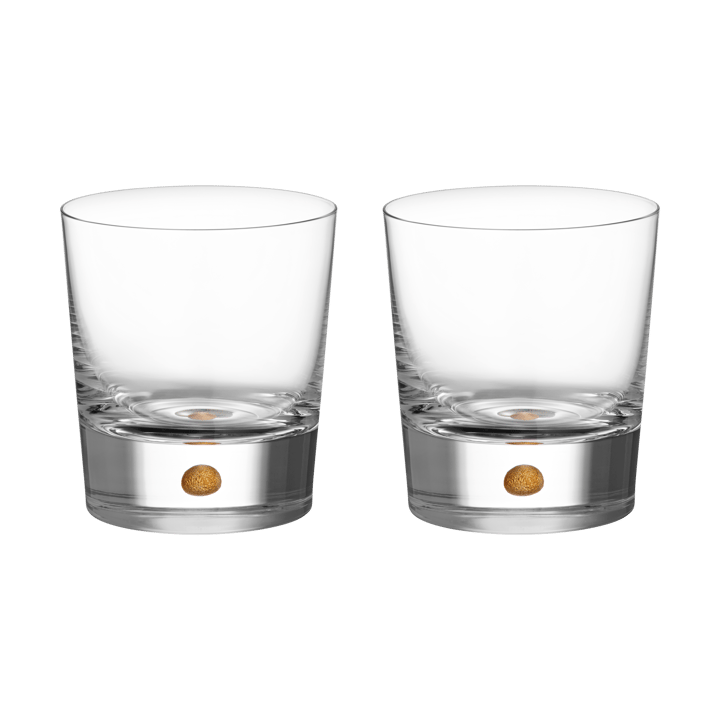Intermezzo double old fashioned 40 cl 2er-Pack, Gold Orrefors