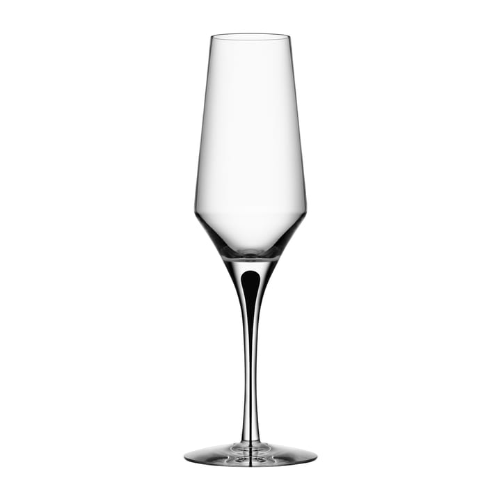 Metropol Champagnerglas 27cl, Clear / Black Orrefors