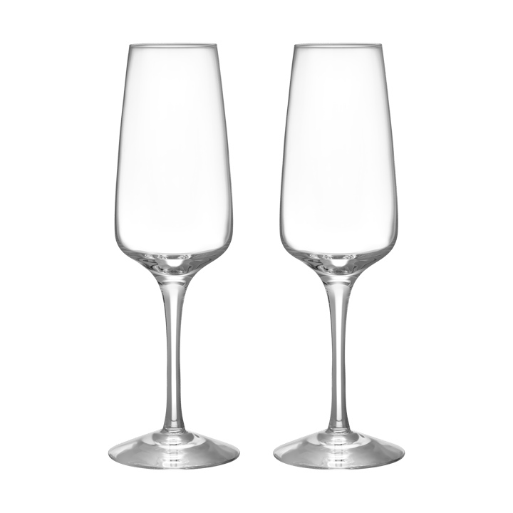 Pulse Champagnerglas 28 cl 2er Pack - Klar - Orrefors