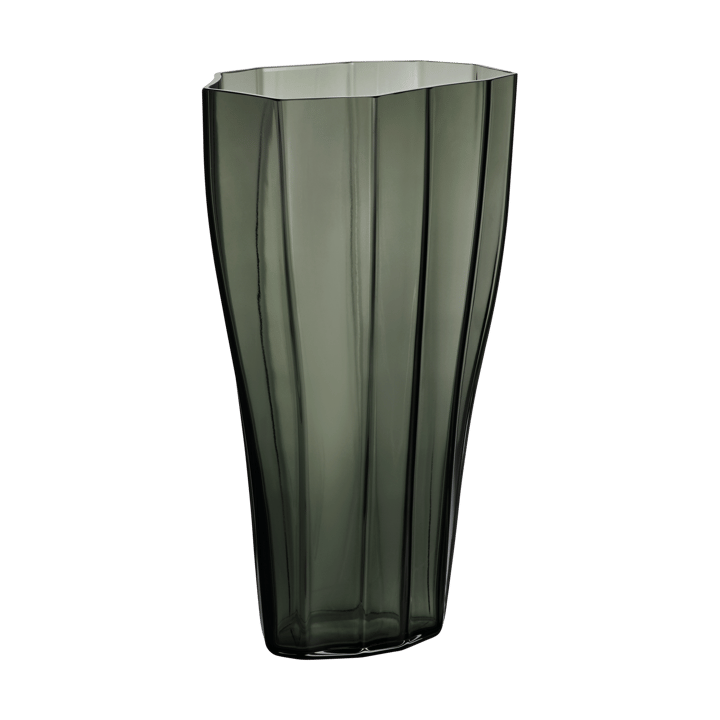 Reed Vase 30cm, Moosgrün Orrefors